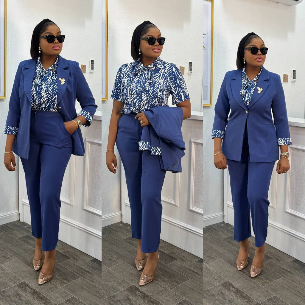 Jacket - Blouse- Pants 3 pieces set  42-48