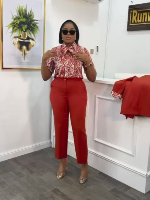 Jacket - Blouse- Pants 3 pieces set  42-48