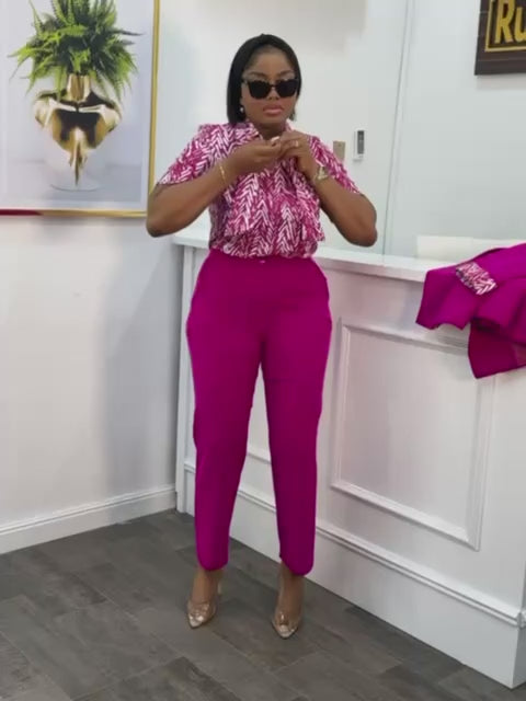 Jacket - Blouse- Pants 3 pieces set  42-48